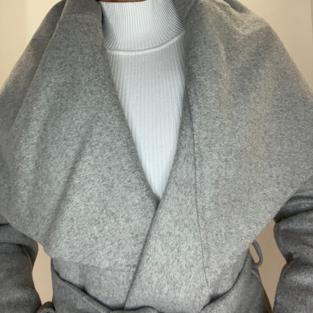 Tahari Wrap Wool Coat